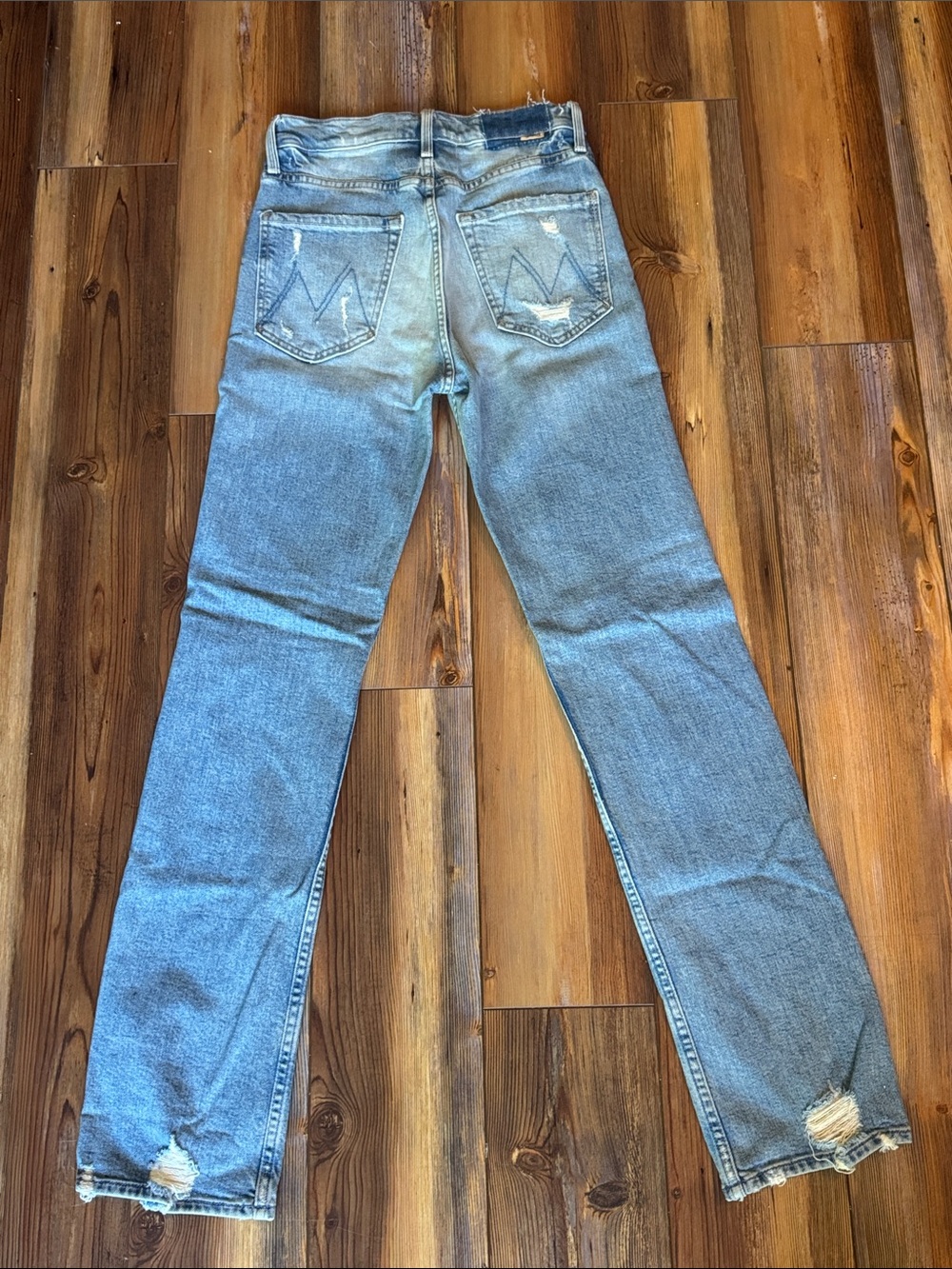 MOTHER High Waisted Rider Skimp The Confession Distressed Jeans Size 26 - Picture 3 of 8